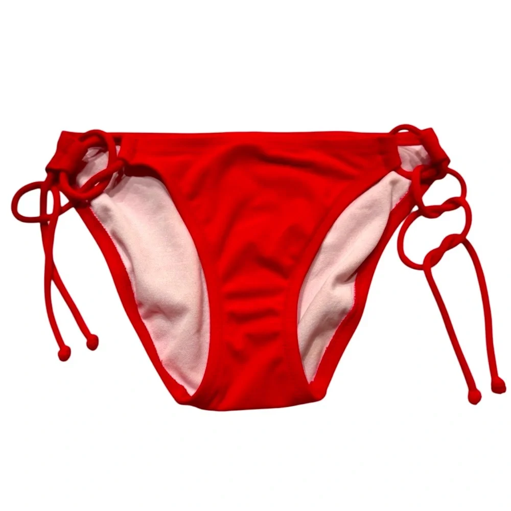 NWOT Victoria’s Secret String Bikini Red Bow Side Ties Lined⭐️⭐️⭐️⭐️⭐️